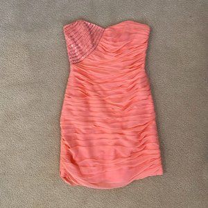 Guess by Marciano Strapless Peach Dress